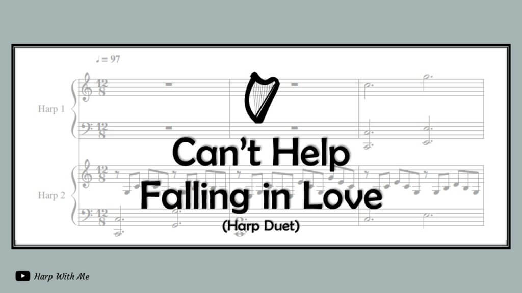 can't help falling in love harp duet duo wedding