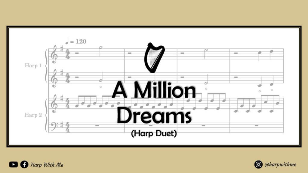A million dreams harp duet