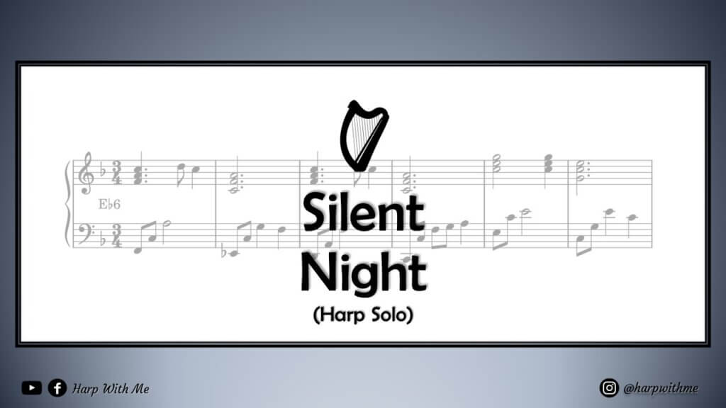 silent night harp solo