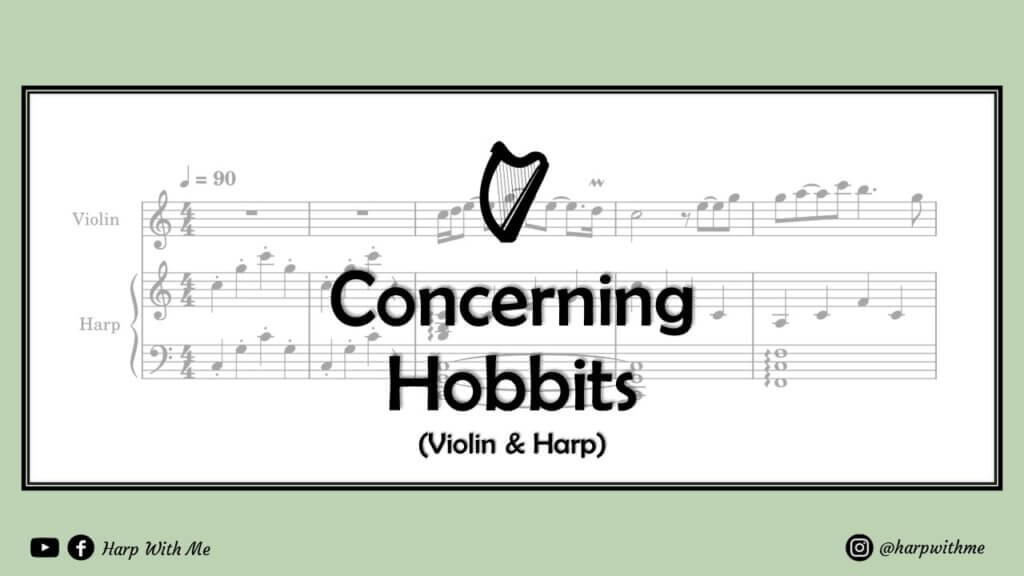 concerning hobbits violin & harp