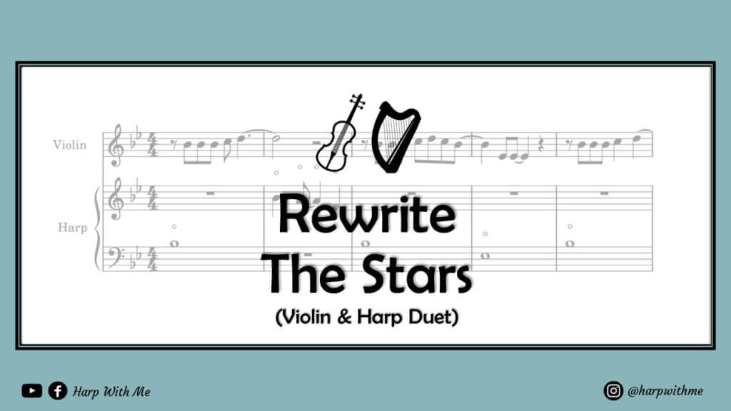 Rewrite The Stars Offical Sheet Music Free Printable