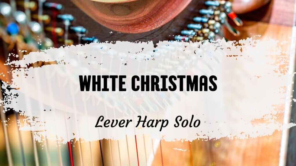 white christmas harp